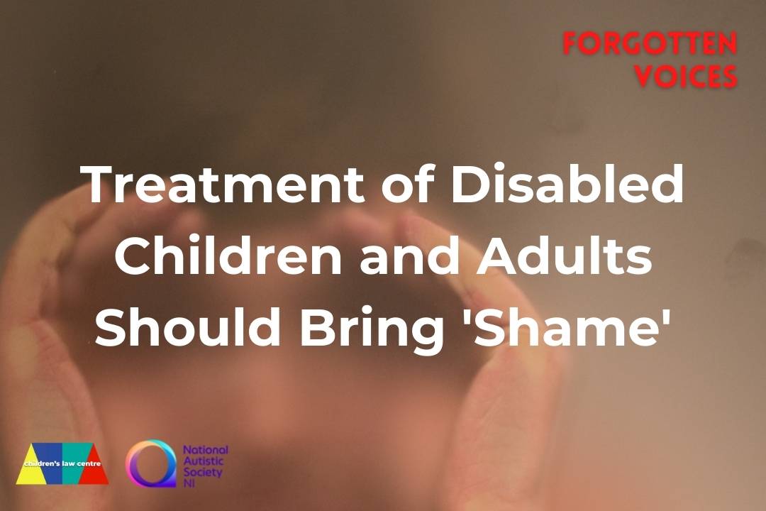 Image displaying the title 'Treatment of Disabled Children and Adults Should Bring 'Shame'