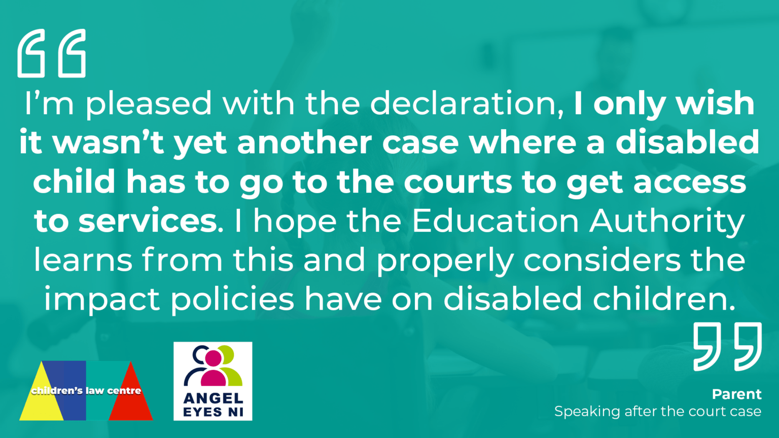 Education Authority Breached Human Rights of Disabled Children During