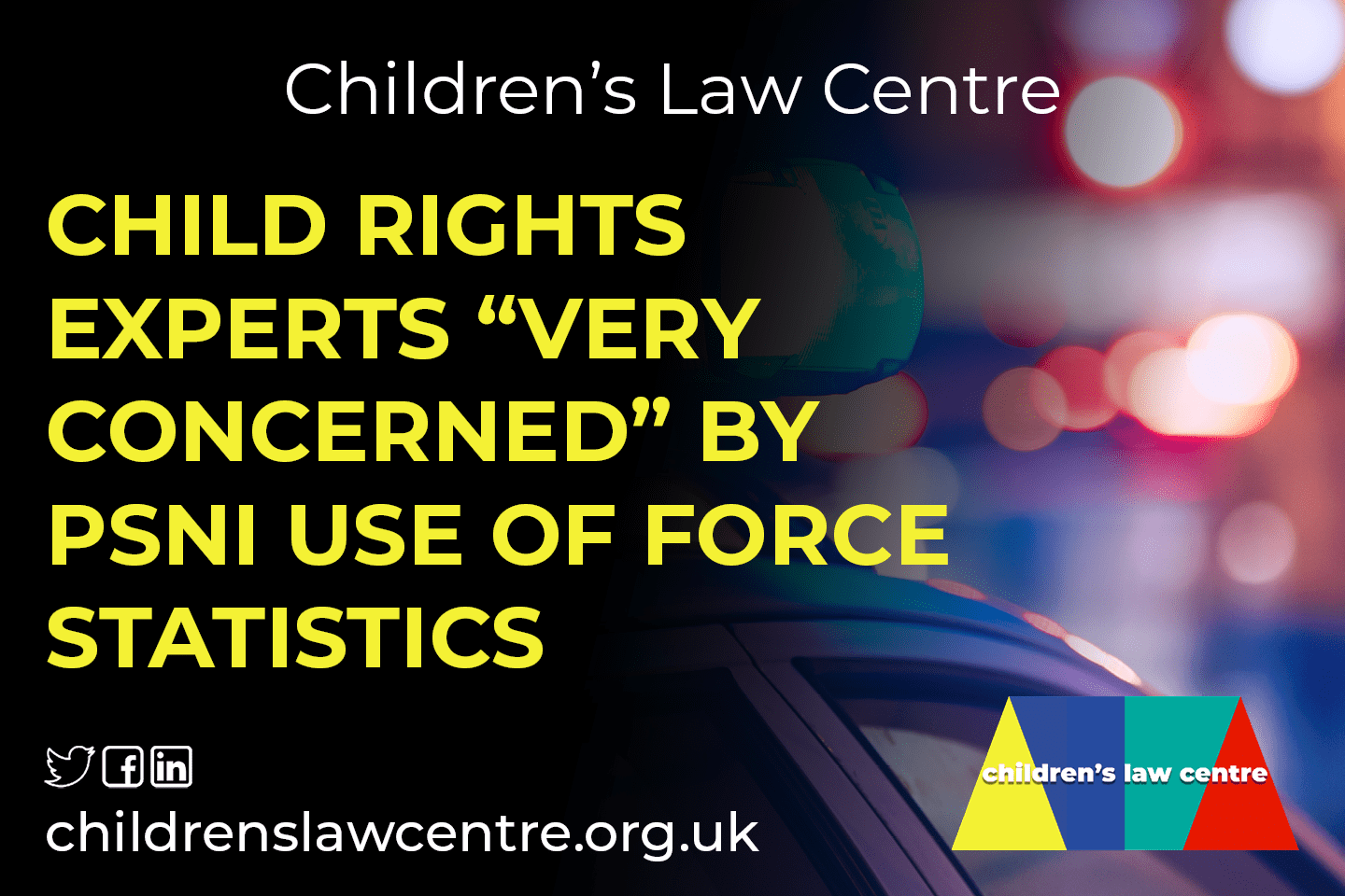 Child Rights Experts “Very Concerned” by PSNI Use of Force Statistics