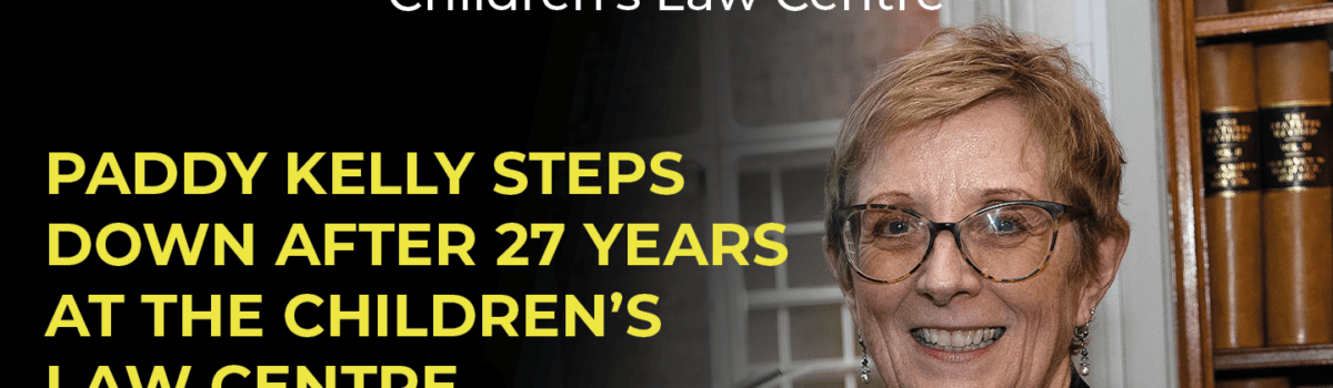 Paddy Kelly Steps Down After 27 Years at the Children’s Law Centre