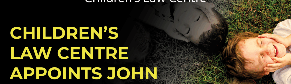 Children’s Law Centre Appoints John O’Doherty as New CEO
