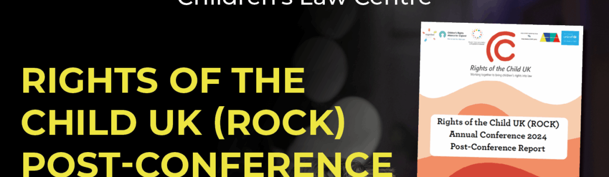 Rights of the Child UK Post-Conference Report Launched