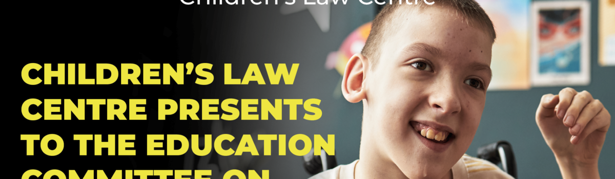 Children’s Law Centre Presents to the Education Committee on Proposed SEND Regulations